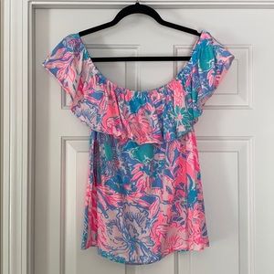 Lilly Pulitzer Off the shoulder top NWT
